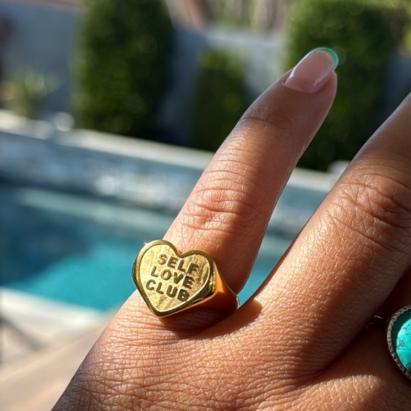 Anthropologie Jewelry - Self Love Club Heart Shaped Ring